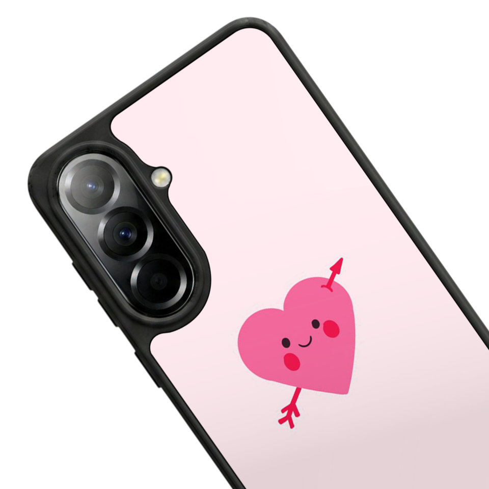 Samsung Galaxy A57 Uyumlu Kalp Love Tasarımlı Glossy Premium Kılıf