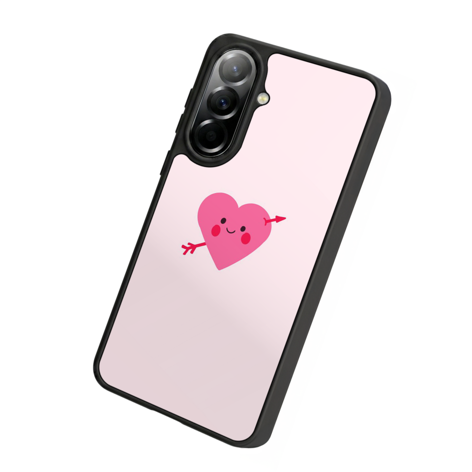 Samsung Galaxy A57 Uyumlu Kalp Love Tasarımlı Glossy Premium Kılıf