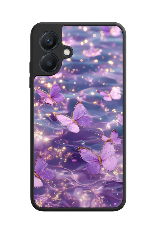 Samsung Galaxy A07 Uyumlu Kelebek Tasarımlı Glossy Premium Kılıf
