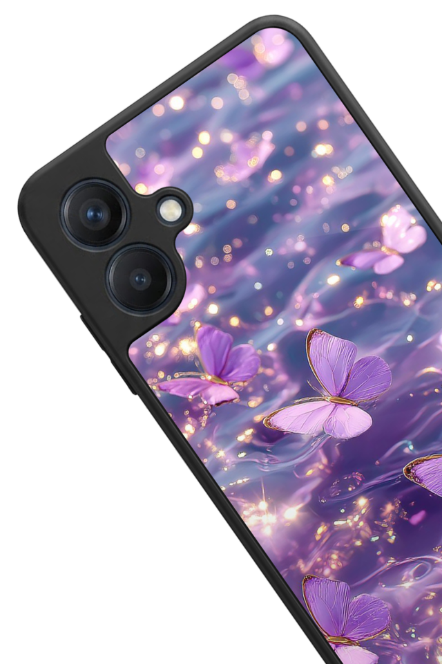 Samsung Galaxy A07 Uyumlu Kelebek Tasarımlı Glossy Premium Kılıf