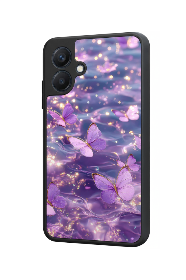 Samsung Galaxy A07 Uyumlu Kelebek Tasarımlı Glossy Premium Kılıf
