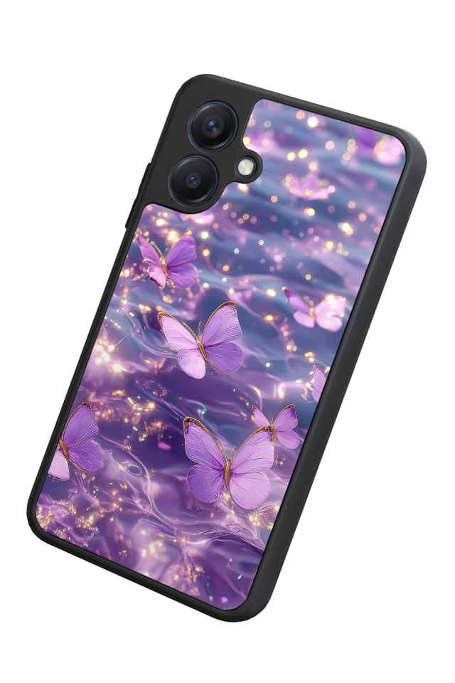 Samsung Galaxy A07 Uyumlu Kelebek Tasarımlı Glossy Premium Kılıf