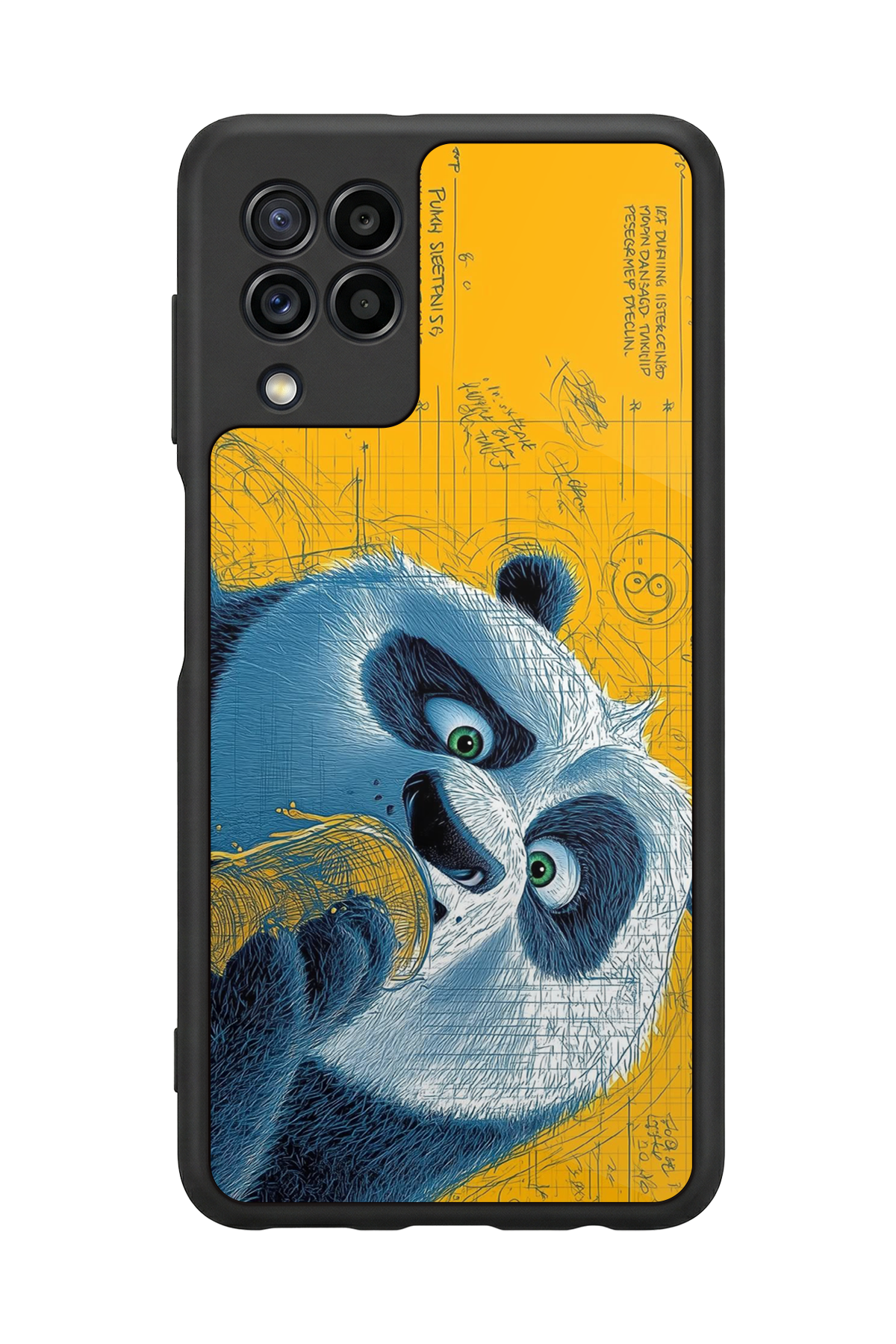 Samsung Galaxy M32 Uyumlu Kung Fu Panda Tasarımlı Glossy Premium Kılıf