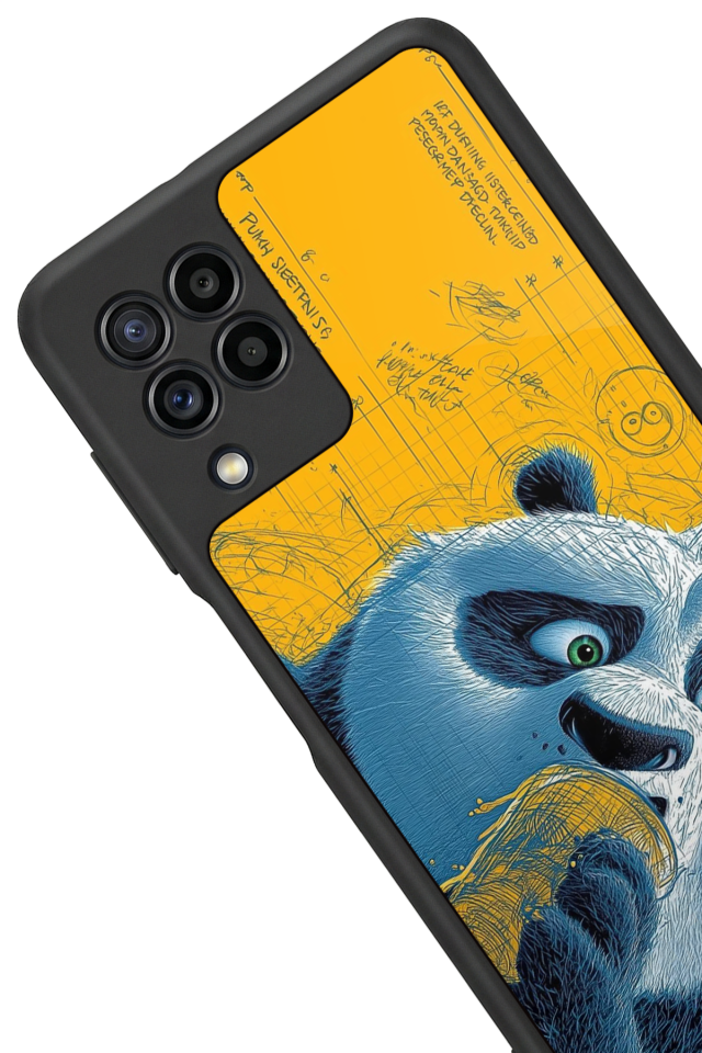 Samsung Galaxy M32 Uyumlu Kung Fu Panda Tasarımlı Glossy Premium Kılıf