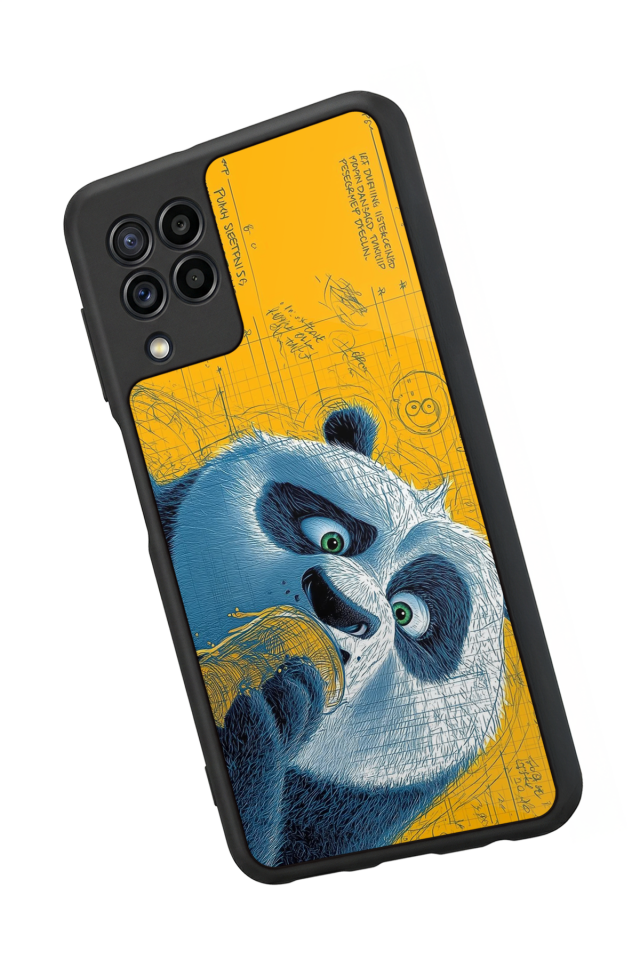 Samsung Galaxy M32 Uyumlu Kung Fu Panda Tasarımlı Glossy Premium Kılıf