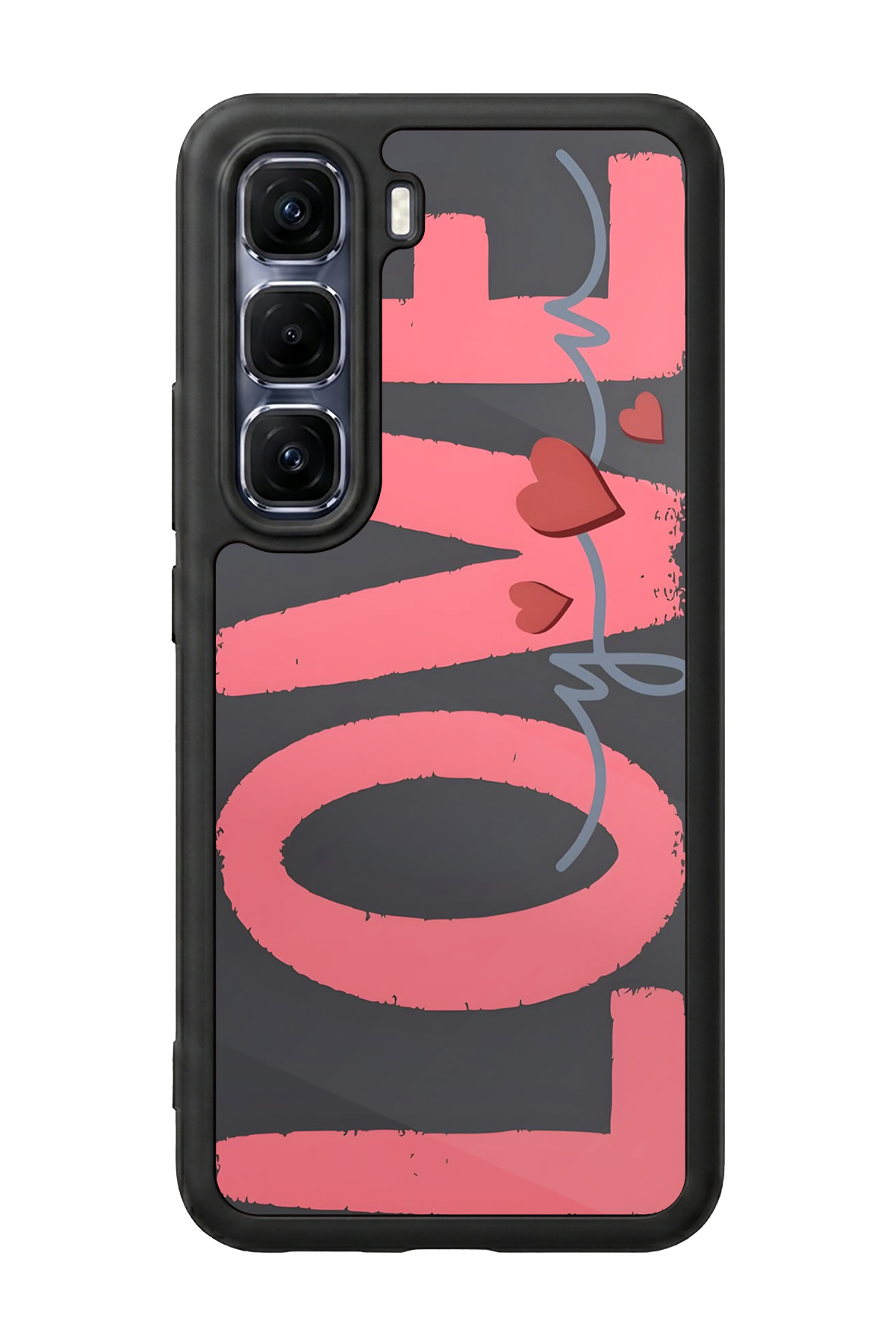 Infinix Hot 60 Pro Plus Uyumlu Love Tasarımlı Glossy Premium Kılıf