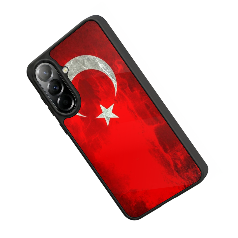 Samsung Galaxy A37 Uyumlu Türk Bayragi Tasarımlı Glossy Premium Kılıf