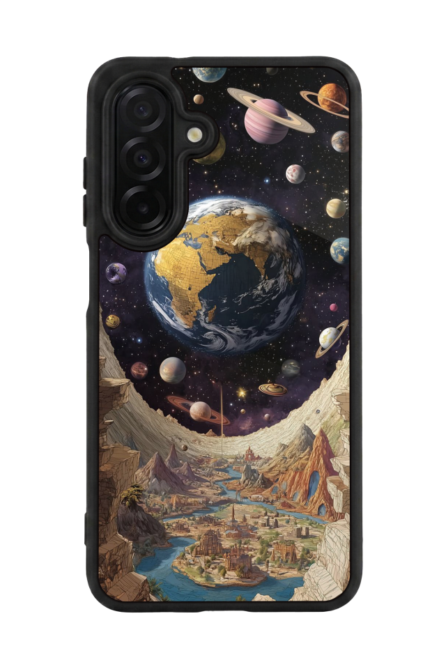 Samsung Galaxy A36 Uyumlu Uzay Tasarımlı Glossy Premium Kılıf