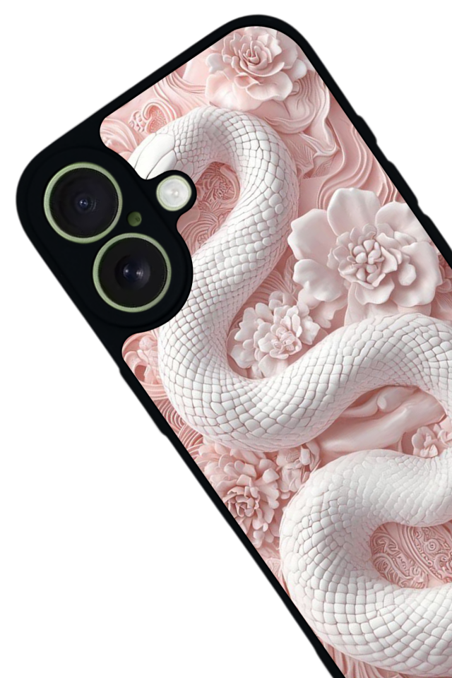 iPhone 17 Uyumlu Yılan Tasarımlı Glossy Premium Kılıf