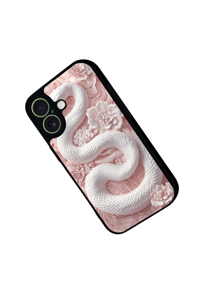 iPhone 17 Uyumlu Yılan Tasarımlı Glossy Premium Kılıf