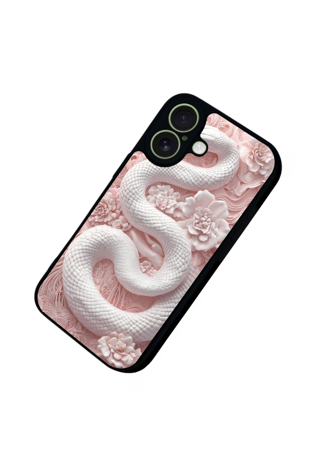 iPhone 17 Uyumlu Yılan Tasarımlı Glossy Premium Kılıf