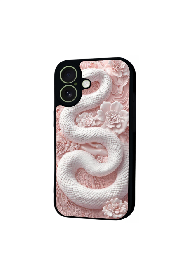 iPhone 17 Uyumlu Yılan Tasarımlı Glossy Premium Kılıf