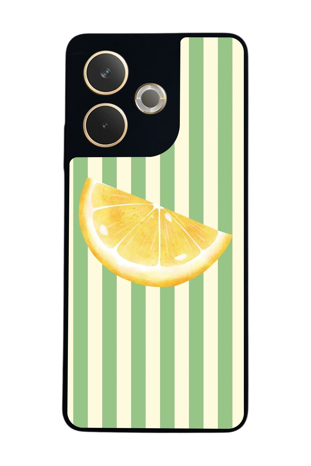 Oppo A5 Pro Uyumlu Limon Tasarımlı Glossy Premium Kılıf