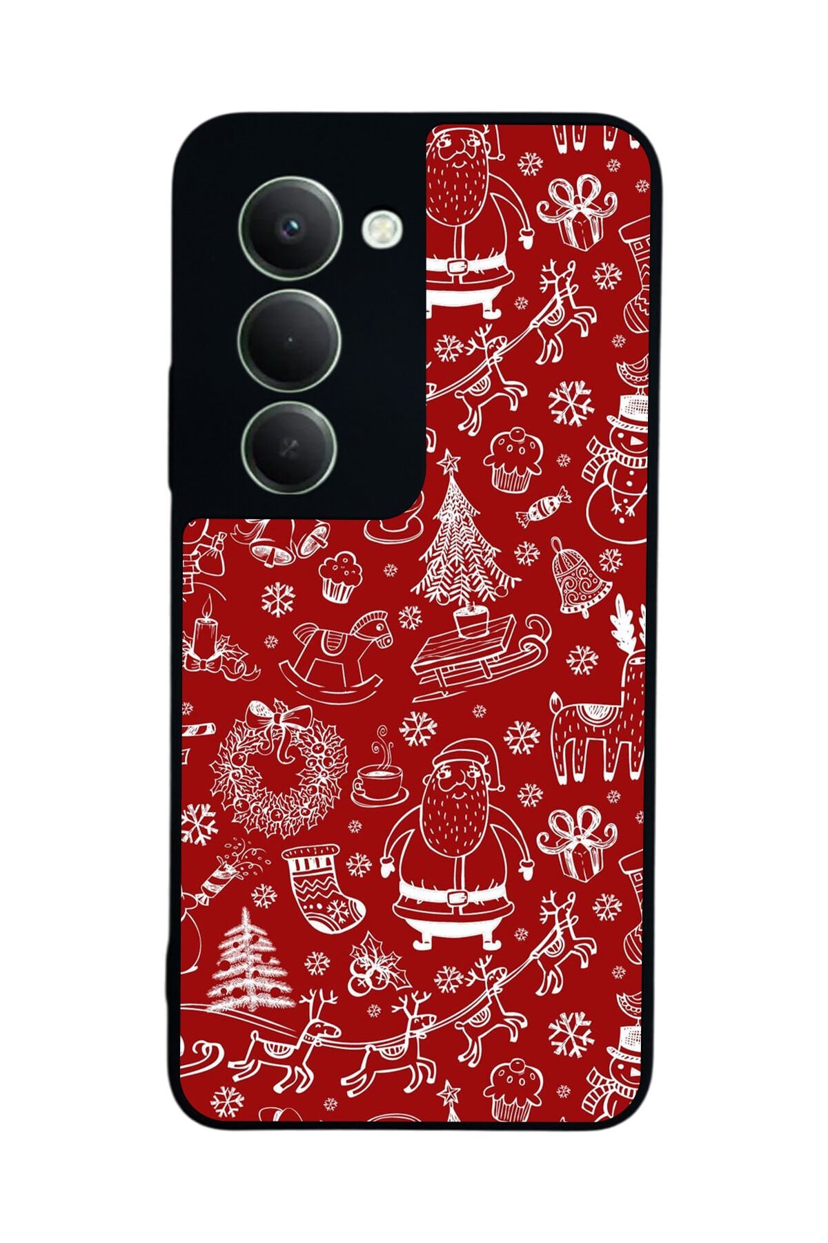 Xiaomi Redmi 15 5G Uyumlu Yilbasi Christmas Tasarımlı Glossy Premium Kılıf
