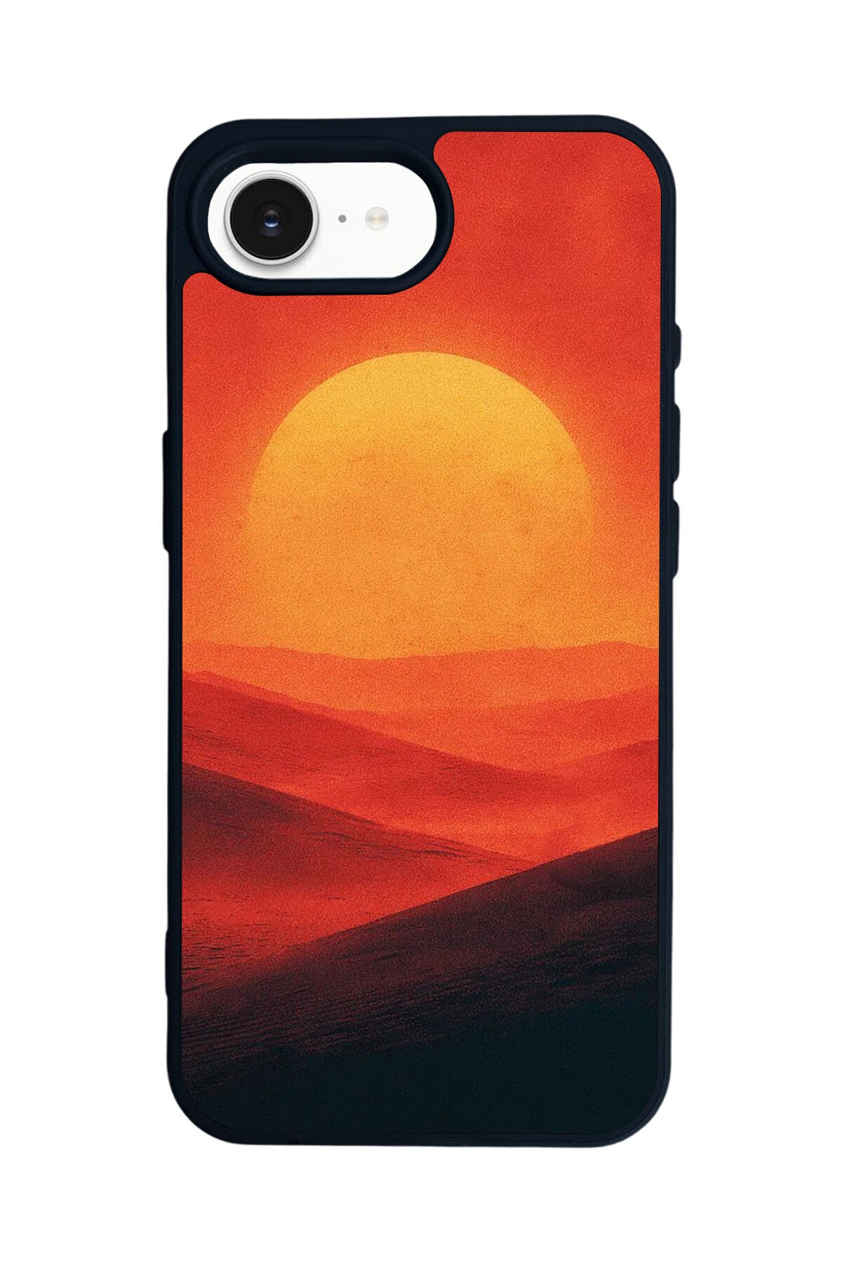 iPhone 16E Uyumlu Güneş Tasarımlı Glossy Premium Kılıf