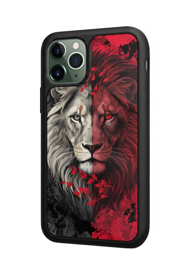 iPhone 11 Pro Uyumlu Aslan Tasarımlı Glossy Premium Kılıf
