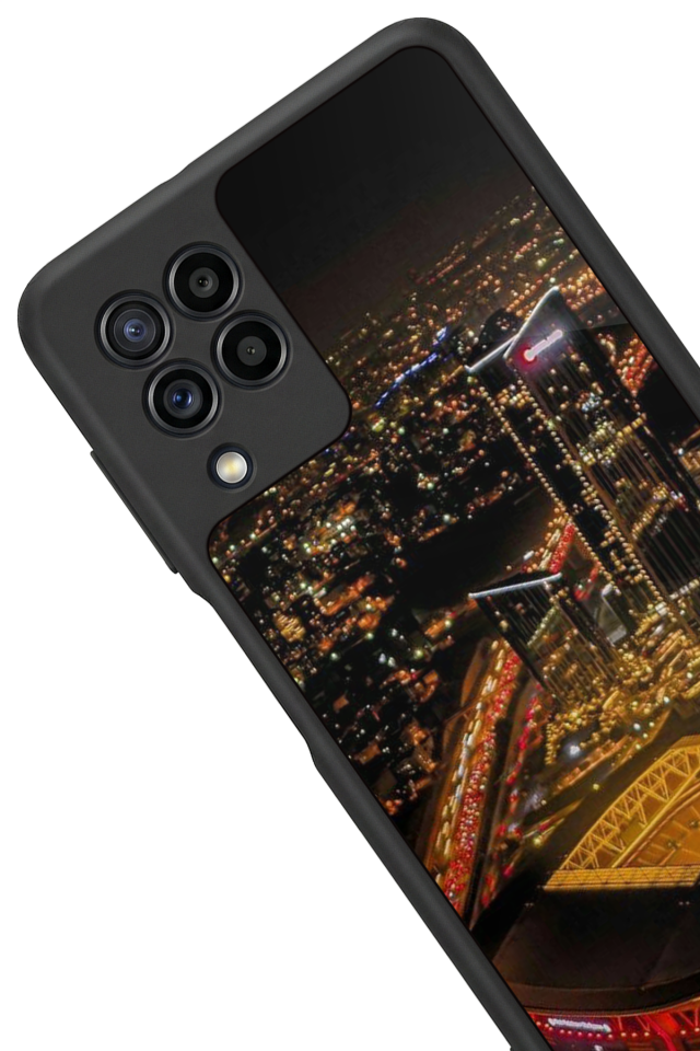 Samsung Galaxy M22 Uyumlu Aslan Tasarımlı Glossy Premium Kılıf