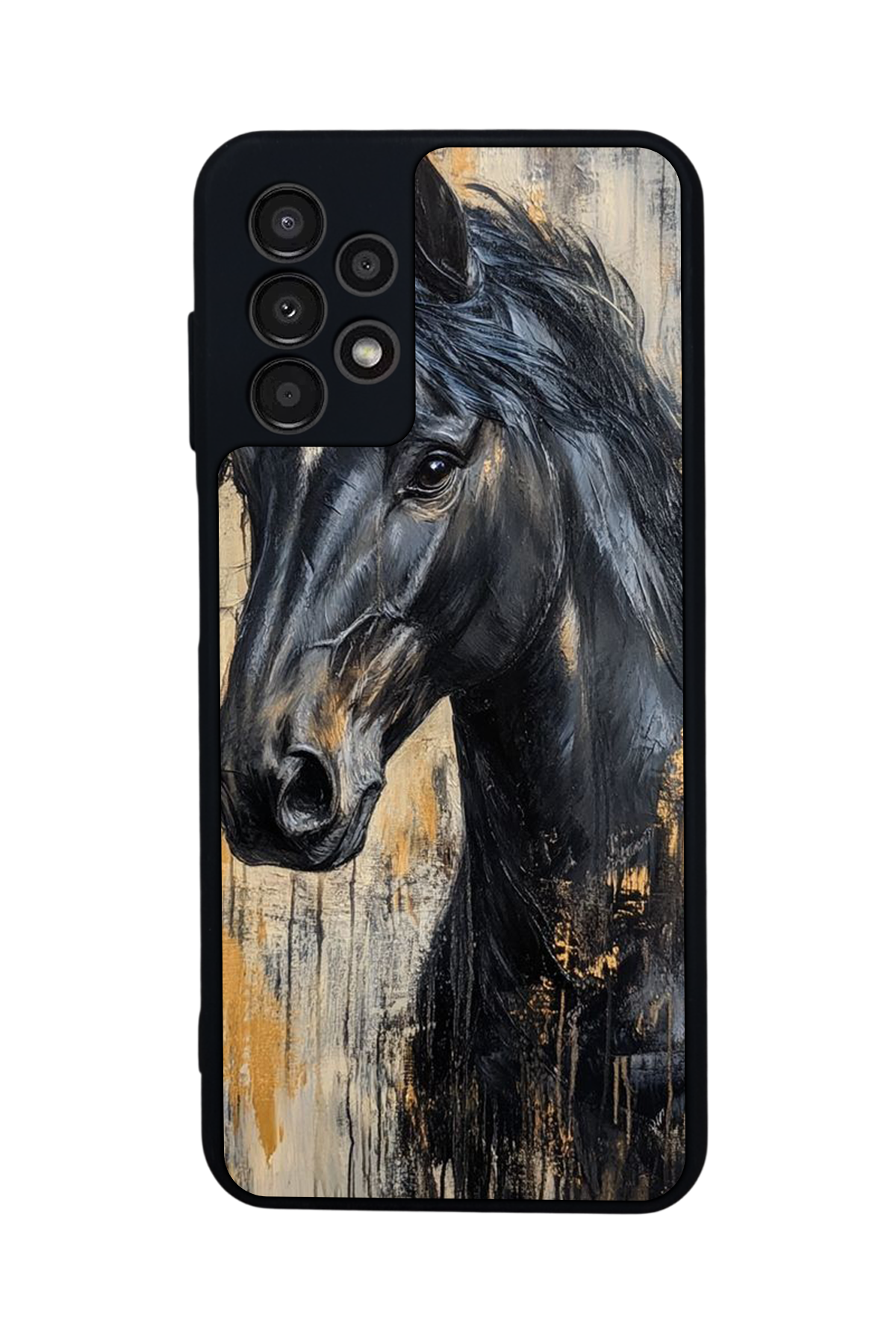 Samsung Galaxy A23 Uyumlu At Horse Tasarımlı Glossy Premium Kılıf