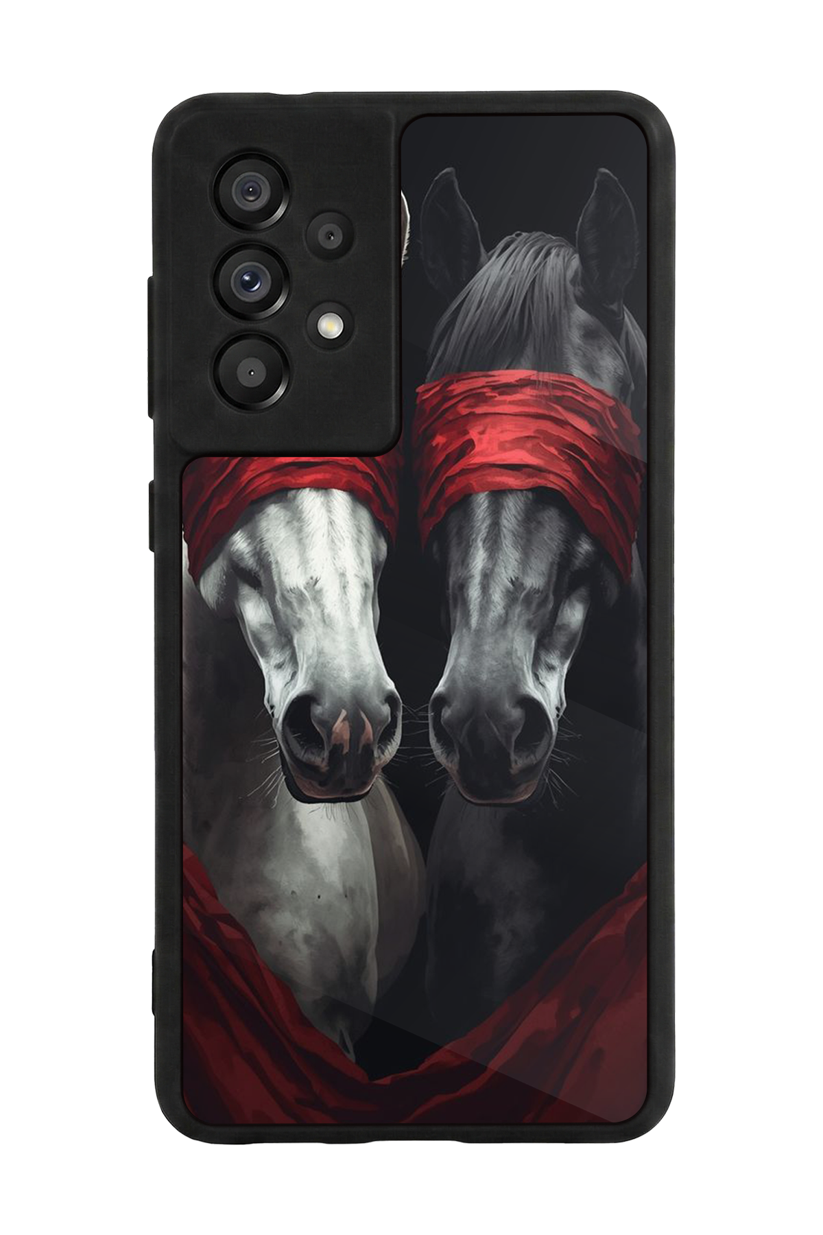 Samsung Galaxy A73 Uyumlu At Horse Tasarımlı Glossy Premium Kılıf