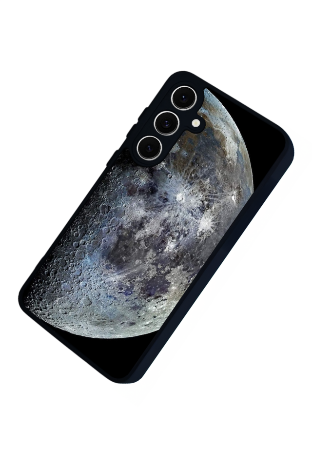 Samsung Galaxy S24 FE Uyumlu Ay Tasarımlı Glossy Premium Kılıf