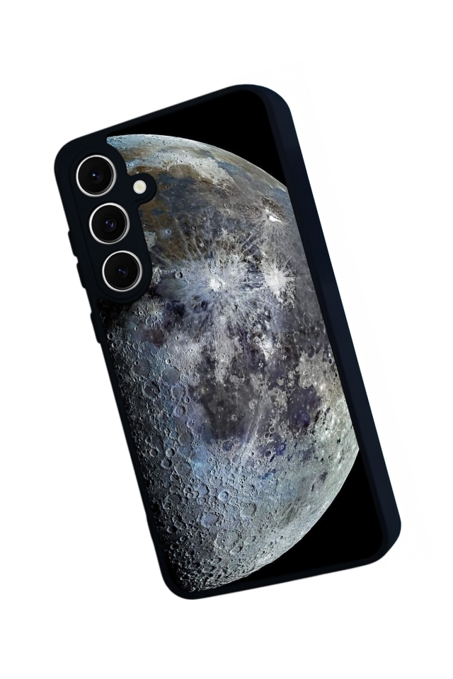 Samsung Galaxy S24 FE Uyumlu Ay Tasarımlı Glossy Premium Kılıf