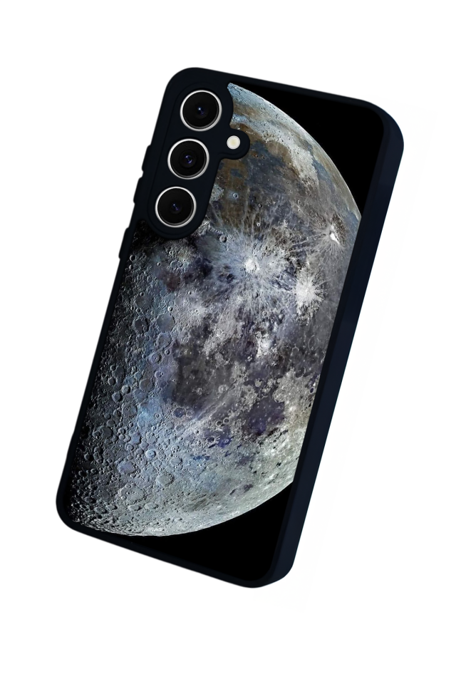 Samsung Galaxy S24 FE Uyumlu Ay Tasarımlı Glossy Premium Kılıf