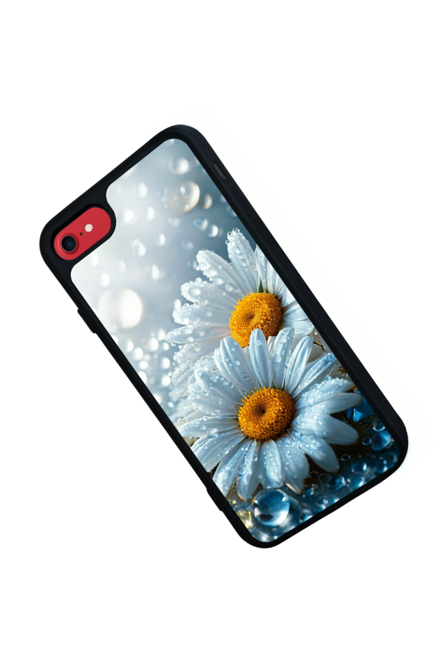 iPhone SE Uyumlu Cicek Tasarımlı Glossy Premium Kılıf
