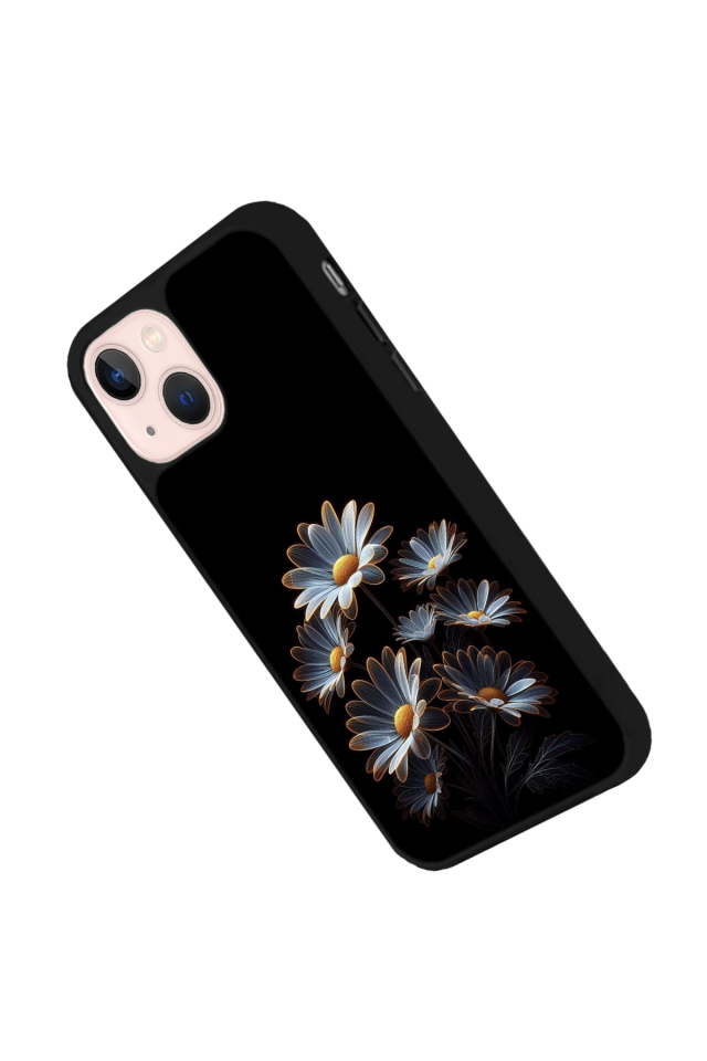 iPhone 15 Uyumlu Cicek Tasarımlı Glossy Premium Kılıf