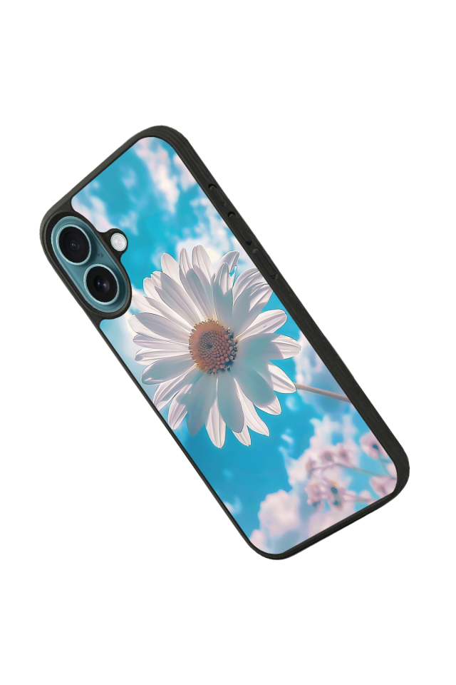 iPhone 16 Plus Uyumlu Cicek Tasarımlı Glossy Premium Kılıf