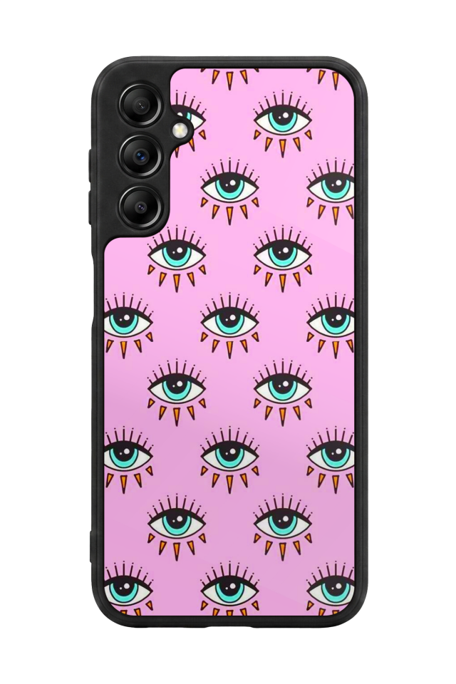 Samsung Galaxy A14 Uyumlu Göz Tasarımlı Glossy Premium Kılıf