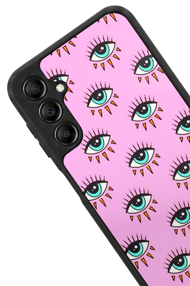 Samsung Galaxy A14 Uyumlu Göz Tasarımlı Glossy Premium Kılıf