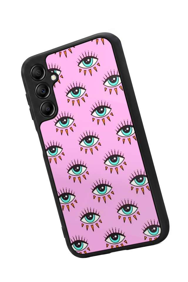 Samsung Galaxy A14 Uyumlu Göz Tasarımlı Glossy Premium Kılıf