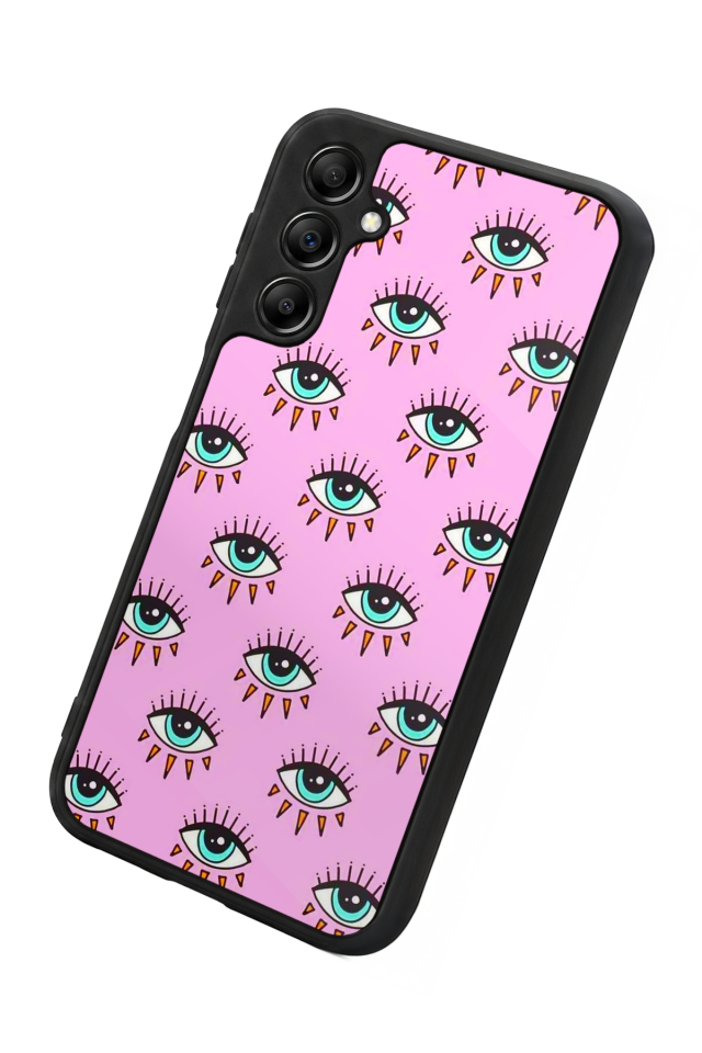 Samsung Galaxy A14 Uyumlu Göz Tasarımlı Glossy Premium Kılıf