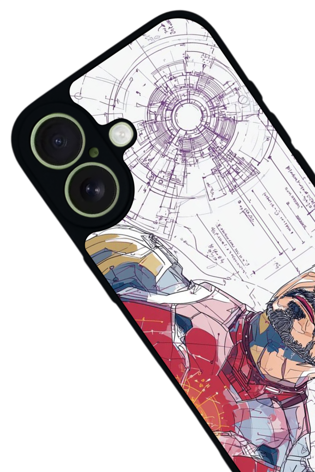 iPhone 17 Uyumlu Iron Man ( Demir Adam ) Tasarımlı Glossy Premium Kılıf