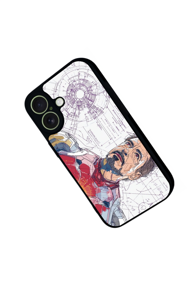 iPhone 17 Uyumlu Iron Man ( Demir Adam ) Tasarımlı Glossy Premium Kılıf