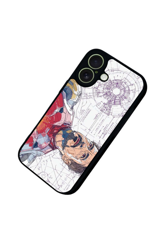iPhone 17 Uyumlu Iron Man ( Demir Adam ) Tasarımlı Glossy Premium Kılıf