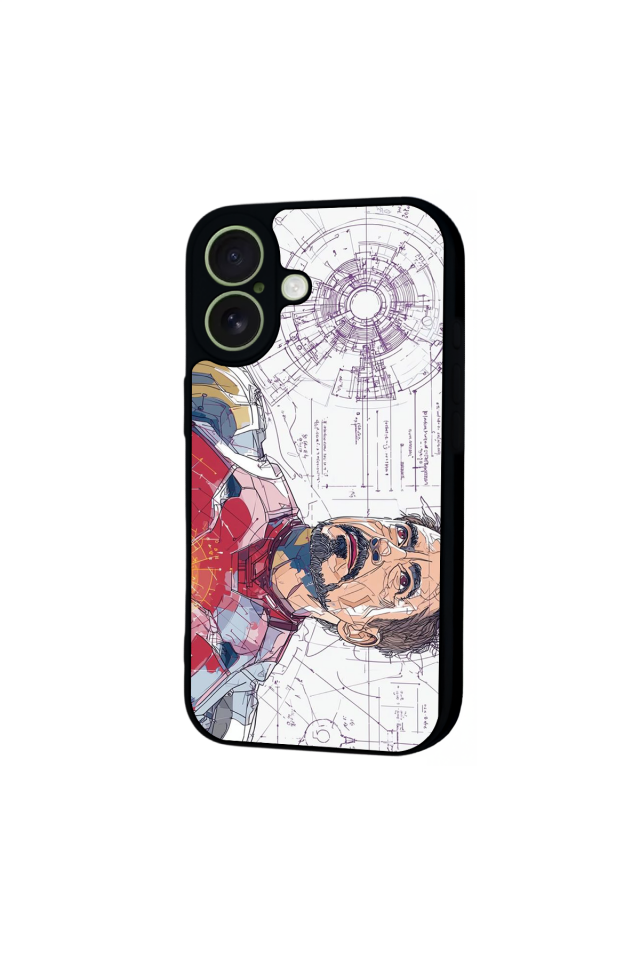 iPhone 17 Uyumlu Iron Man ( Demir Adam ) Tasarımlı Glossy Premium Kılıf