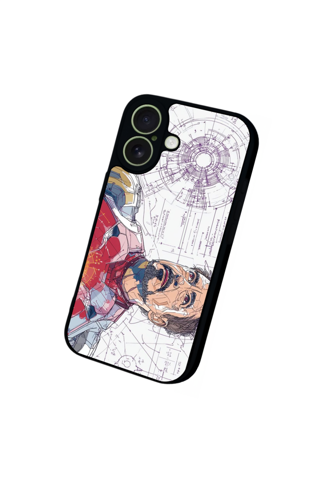 iPhone 17 Uyumlu Iron Man ( Demir Adam ) Tasarımlı Glossy Premium Kılıf