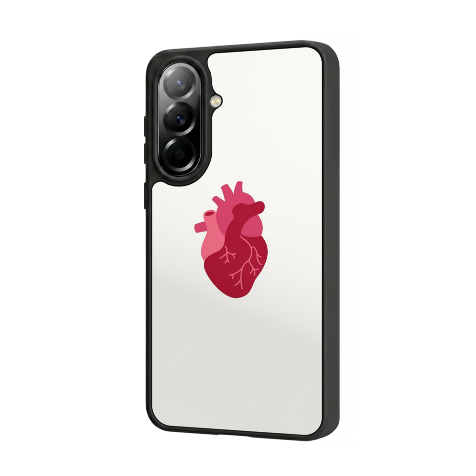 Samsung Galaxy A57 Uyumlu Kalp Love Tasarımlı Glossy Premium Kılıf