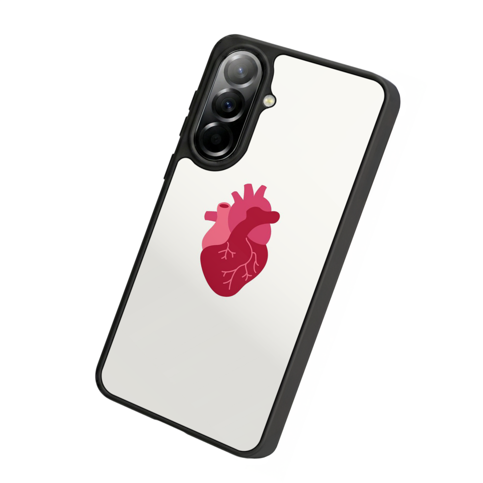 Samsung Galaxy A57 Uyumlu Kalp Love Tasarımlı Glossy Premium Kılıf