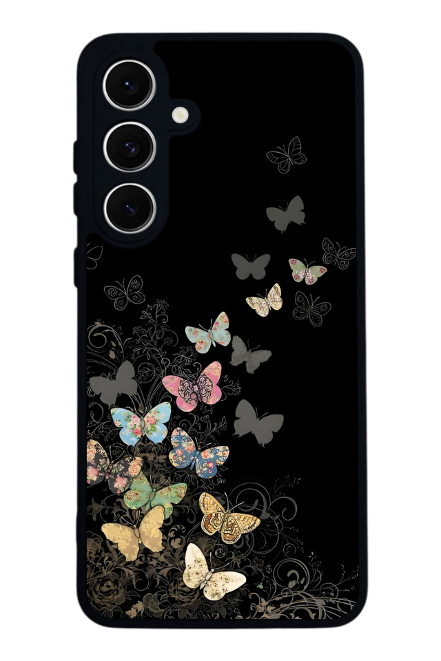 Samsung Galaxy A16 Uyumlu Kelebek Tasarımlı Glossy Premium Kılıf