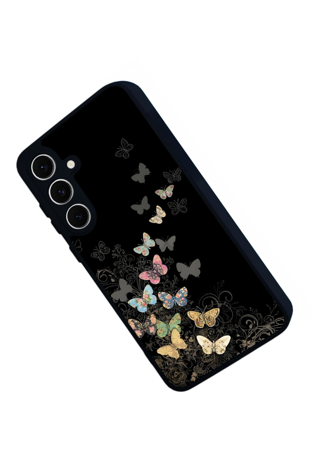 Samsung Galaxy A16 Uyumlu Kelebek Tasarımlı Glossy Premium Kılıf