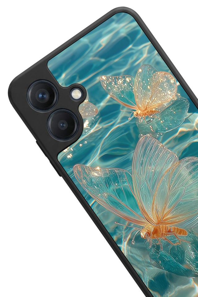 Samsung Galaxy A07 Uyumlu Kelebek Tasarımlı Glossy Premium Kılıf