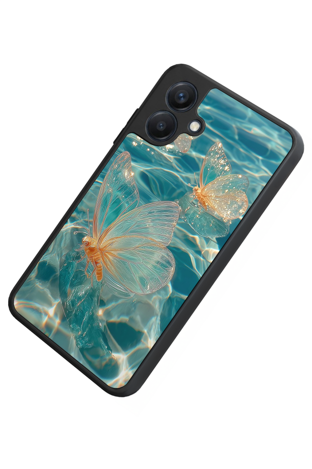 Samsung Galaxy A07 Uyumlu Kelebek Tasarımlı Glossy Premium Kılıf