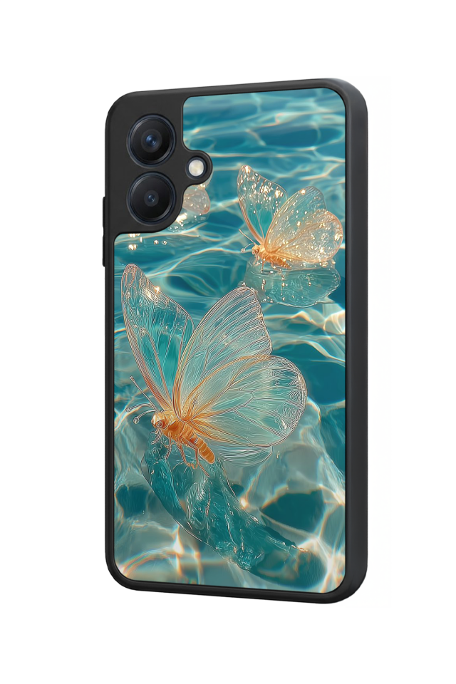 Samsung Galaxy A07 Uyumlu Kelebek Tasarımlı Glossy Premium Kılıf