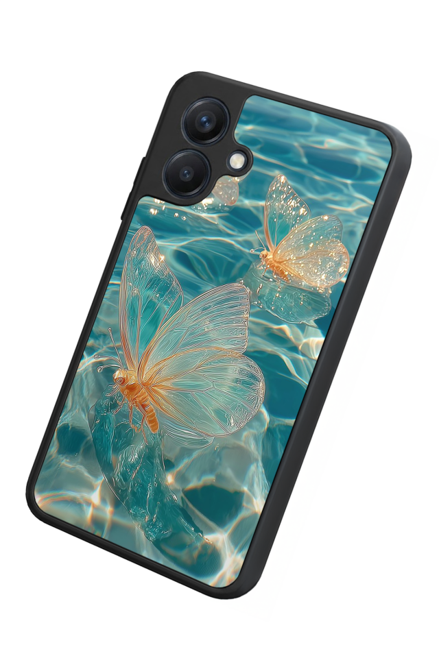 Samsung Galaxy A07 Uyumlu Kelebek Tasarımlı Glossy Premium Kılıf