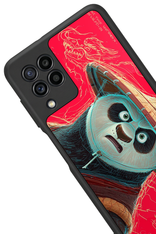 Samsung Galaxy M32 Uyumlu Kung Fu Panda Tasarımlı Glossy Premium Kılıf