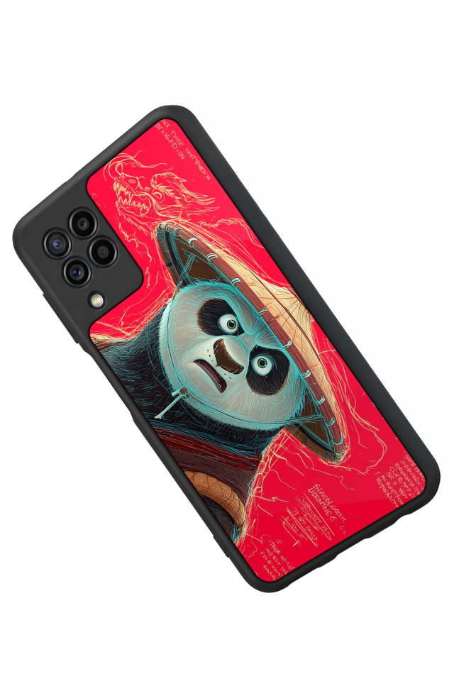 Samsung Galaxy M32 Uyumlu Kung Fu Panda Tasarımlı Glossy Premium Kılıf
