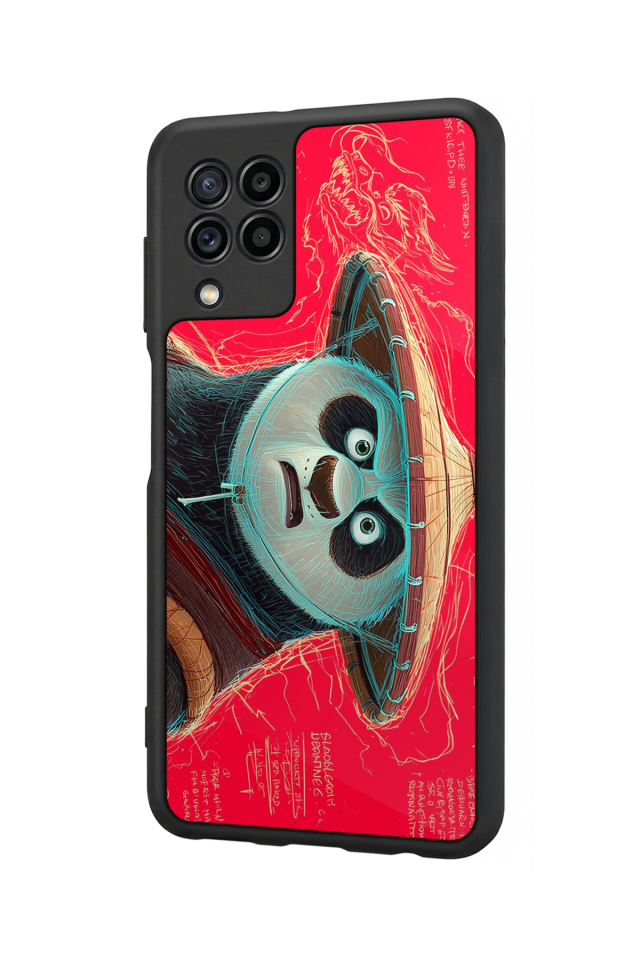 Samsung Galaxy M32 Uyumlu Kung Fu Panda Tasarımlı Glossy Premium Kılıf