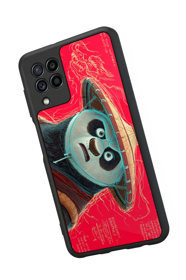 Samsung Galaxy M32 Uyumlu Kung Fu Panda Tasarımlı Glossy Premium Kılıf